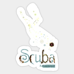 SCUBA Diving - Original SteamPunk Design Sticker